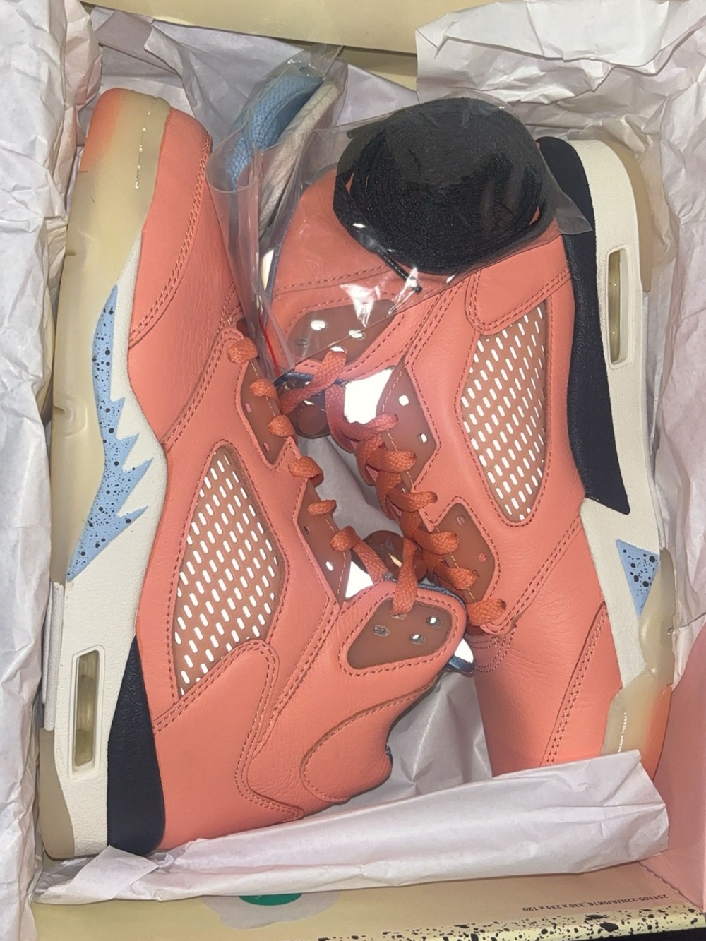 Jordan Men’s Coral/Peach High-Top Sneakers